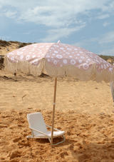 Pink Sea Shell Beach Umbrella - kailasa.com.au