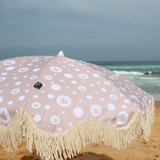 Pink Sea Shell Beach Umbrella - kailasa.com.au