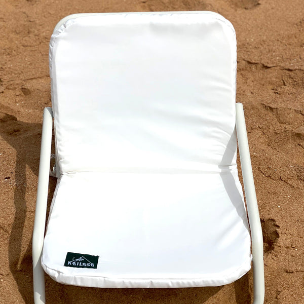 white beach chairs